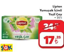 LİPTON YUMUŞAK İÇİMLİ YEŞİL ÇAY LİPTON YUMUŞAK İÇİMLİ YEŞİL ÇAY